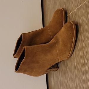 Sole Society Suede Ankle Bootie